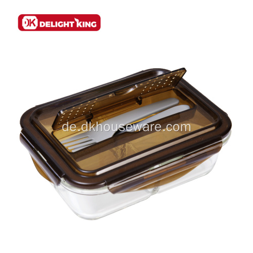 Borosilicatglas-Speicher-Lebensmittelbehälter-Lunchboxen-Set